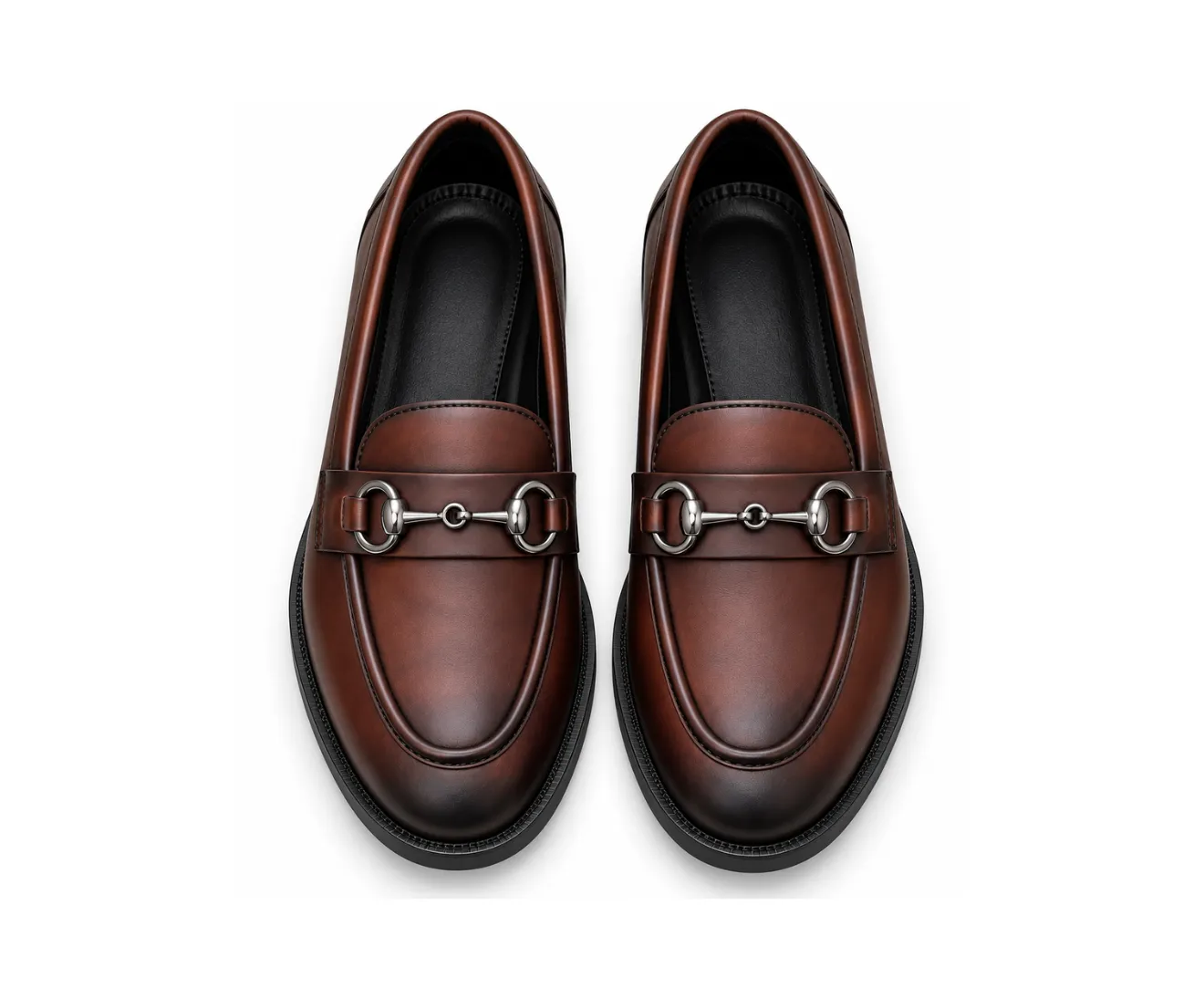 Gucci Loafers Brown With Buckle - First Copy Formal Shoes