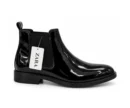 Zara Patent Chelsea Black - First Copy Formal Shoes