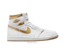 Nike Air Jordan Retro 1 High Metallic Gold - Jordan First Copy Shoes