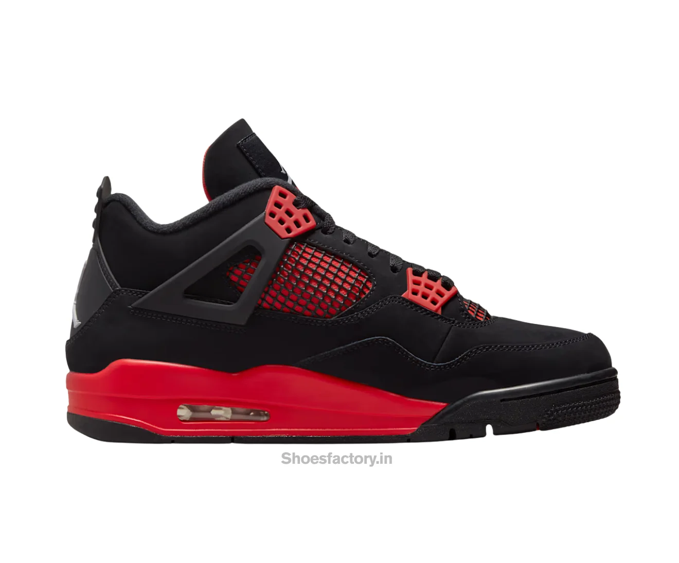 Air Jordan Retro 4 Thunder Black Red - Jordan First Copy Shoes