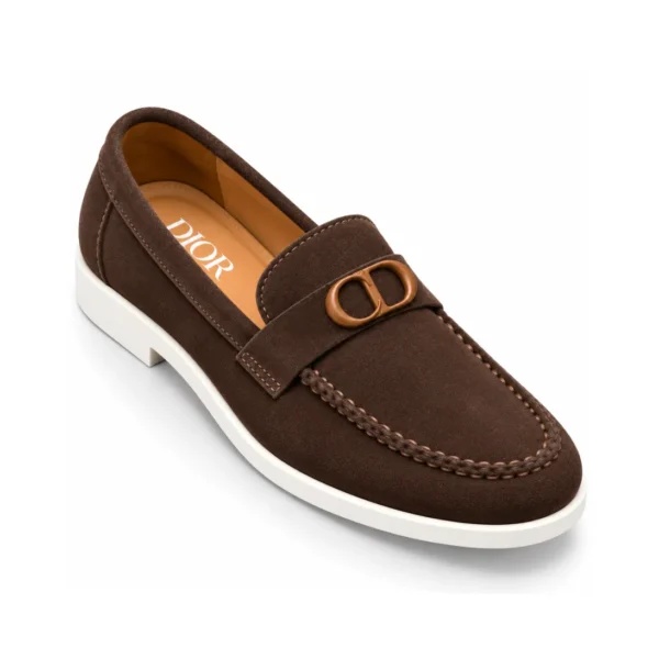 Dior Moccasins Suede Leather Brown – First Copy Formal Shoes