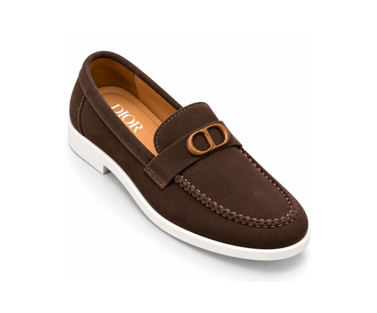 Dior Moccasins Suede Leather Brown – First Copy Formal Shoes