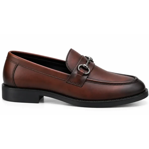 Gucci Loafers Brown With Buckle - First Copy Formal Shoes